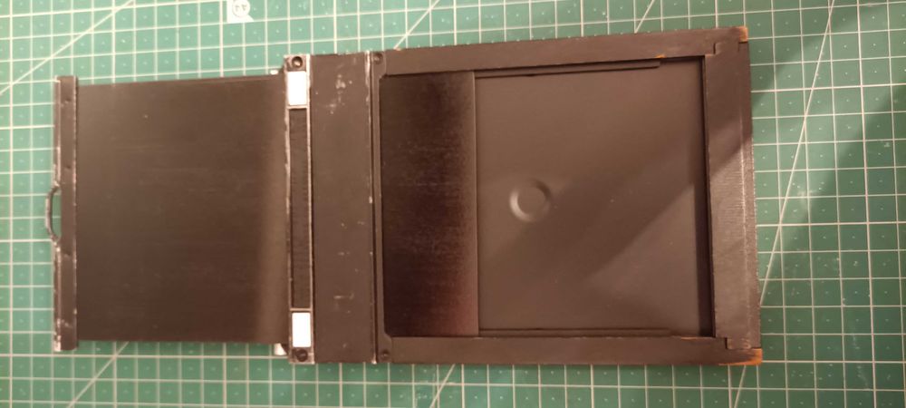 4×5 film holder cassete filme fotografia analógica