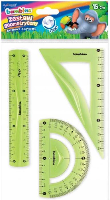 BAMBINO Zestaw geometryczny 3 EL. FLEXI 15 CM