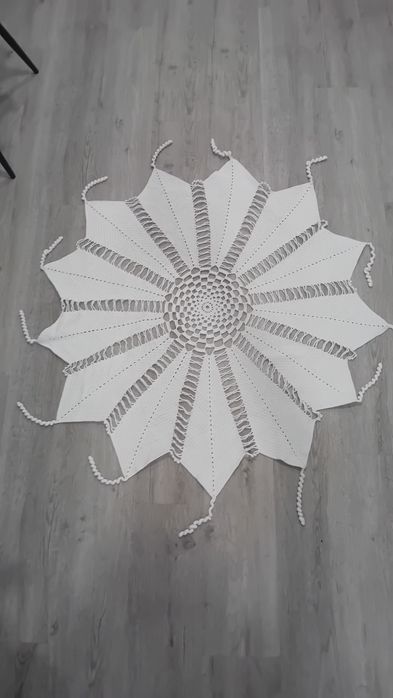 Toalha redonda em renda