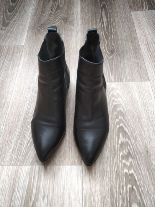 Жіночі шкіряні італійські ботильйони челсі Vero Cuoio, 38 розмір