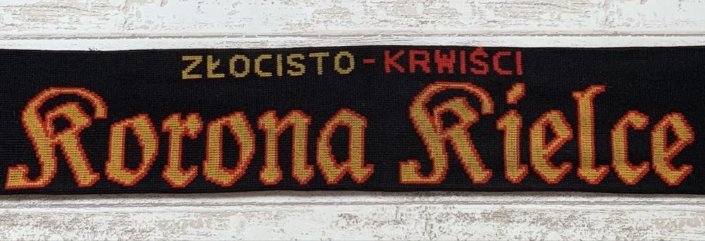 Szalik Korona Kielce Unikat !