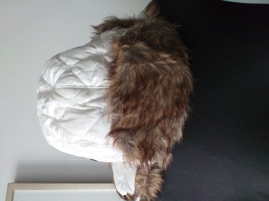 Czapka uszatka z futerkiem