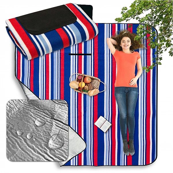 Koc Piknikowy z Izolacją Wodoodporny PABLO 200x200