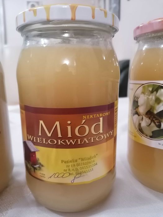 Miód 100 %naturalny 3 szt. słoików
