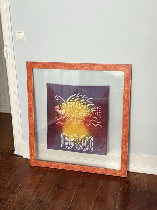 Quadro com pano africano431703612133232641