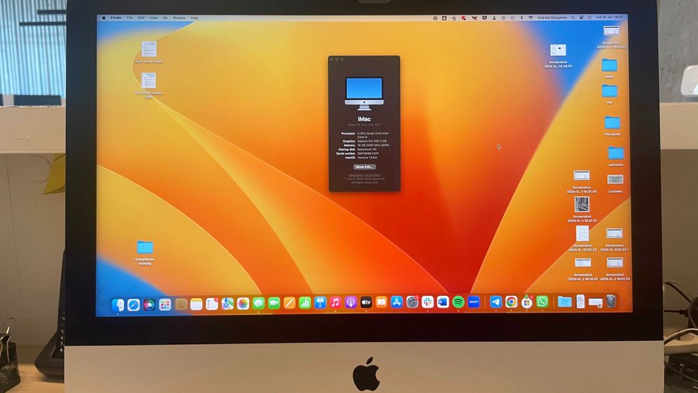 iMac 21,5 ", 2017, 16GB/256GB