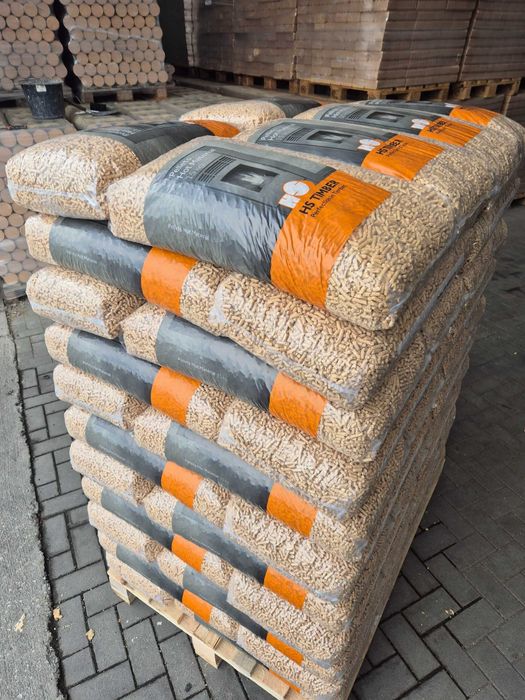 PELLET HS TIMBER certyfikowany A1 EN PLUS DIN PLUS pelet sosna Transport gratis  990 kg