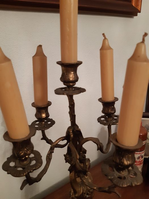 Candelabro  5 lumes soldado romano