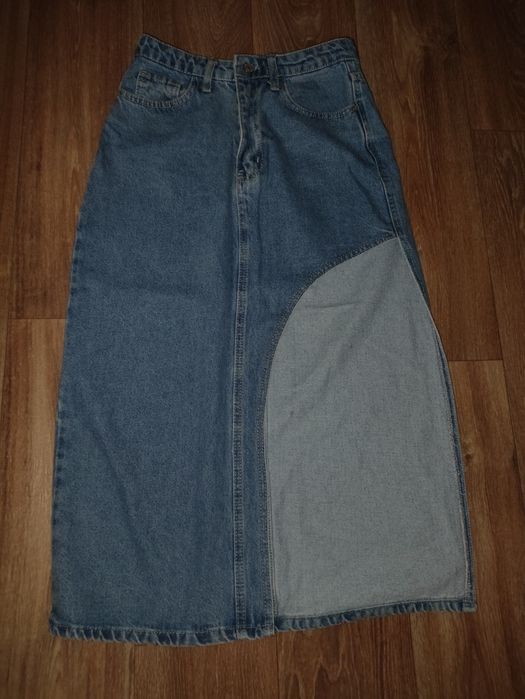 Джинсова спідниця міді Jean Shop