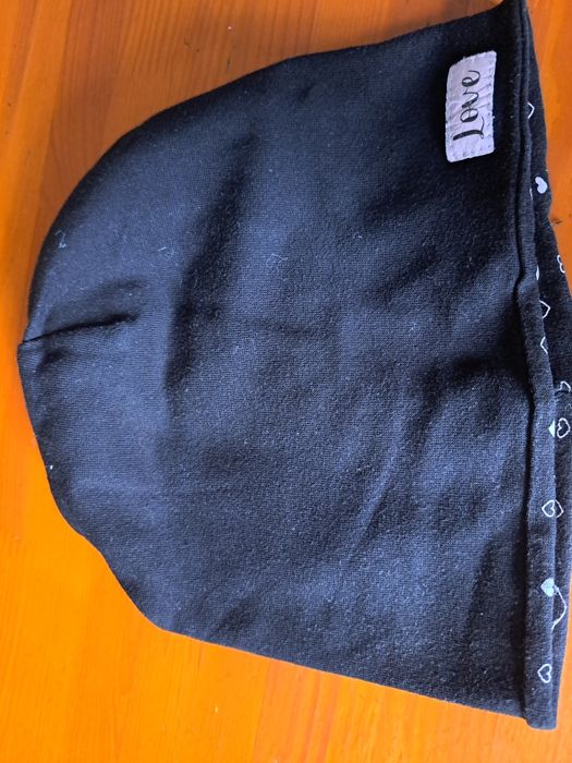 Podwójna czapka bawełna dwustronna dla dziewczynki , obwod głowy 50 cm