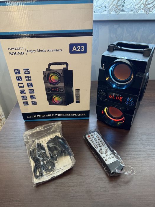 Głośnik Przenośny TENMIYA A23 z Głębokim Basem i Podwójnym Subwooferem