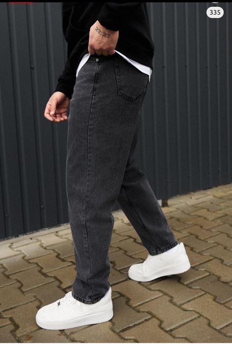 Джинси Staff dark gray regular mom, 36р.