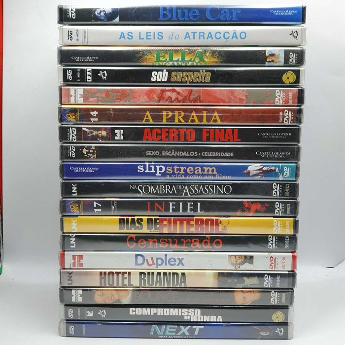 Lote 6/3 - Pack de 18 Filmes Novos e Selados em DVD - Ref.VI