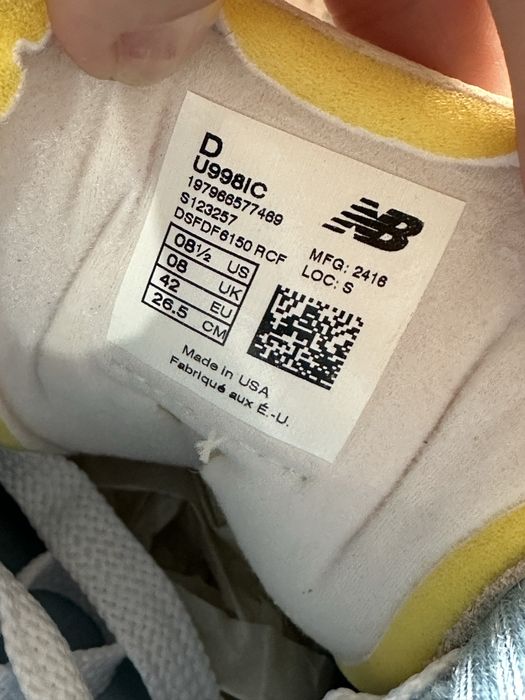 Кросівки New balance 998 made in USA ( РОЗМІР 42 )
