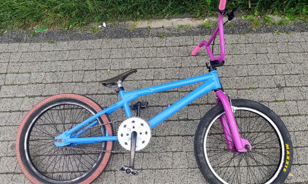 Bmx różowo niebieski