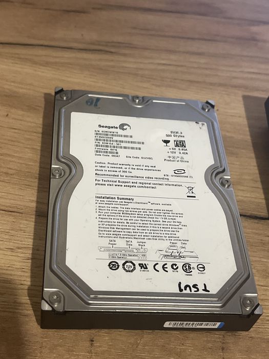 Dysk hdd 3.5 500gb