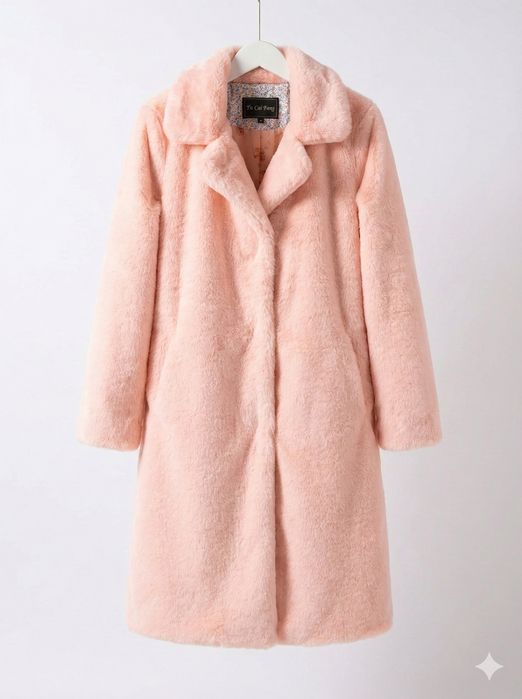 Шубка рожева зимня