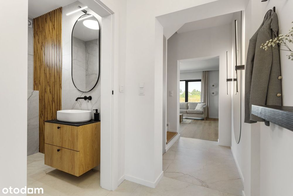 Gotowy dom 125 m², 300 m od Jeziora Kierskiego | garaż | pompa ciepła