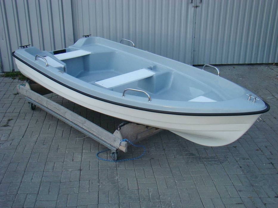 ! PROMOCJA ! łódź wędkarska, wiosłowo-motorowa DELFINA 360 z relingami