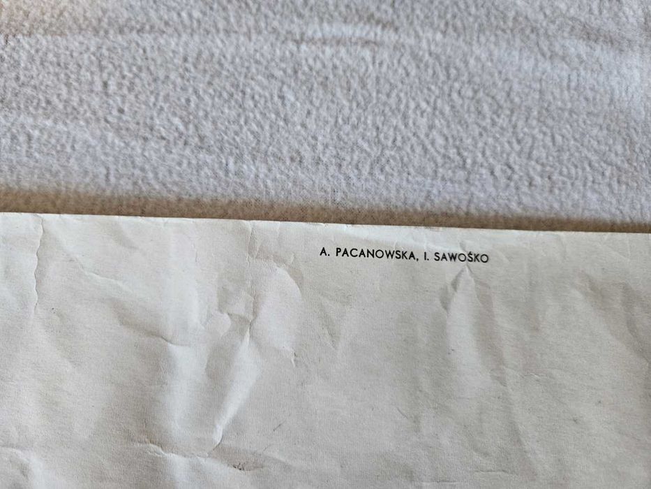 A. Pacanowska , I . Sawośko plakat NFOZ rok 1976  unikat !