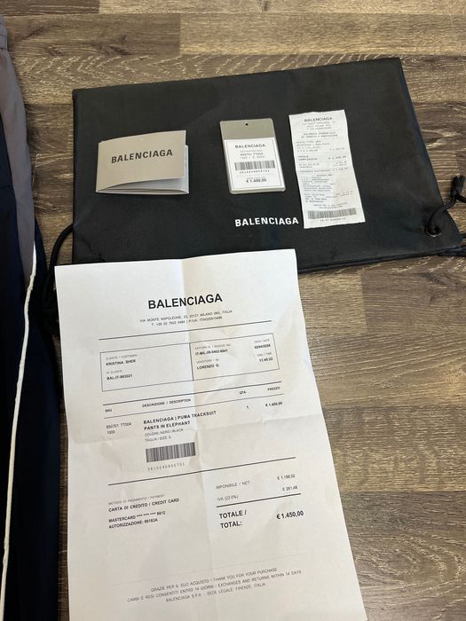 Штани balenciaga x puma athletic pants in black баленсіага брюки