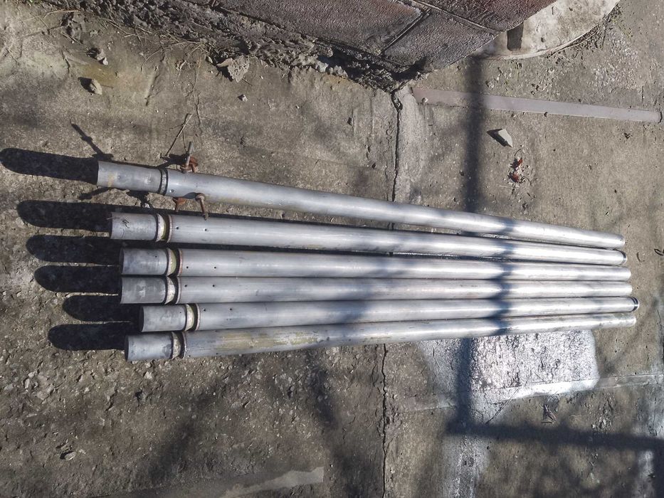 Щогла мачта 10,5 метра б\у алюминиевая составная с опорой