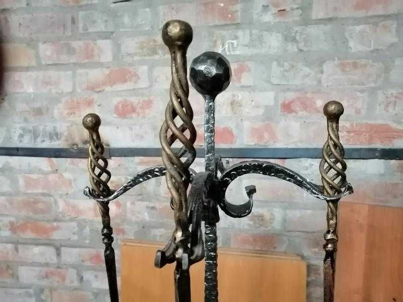 Набор для камина ковка 3 предмета