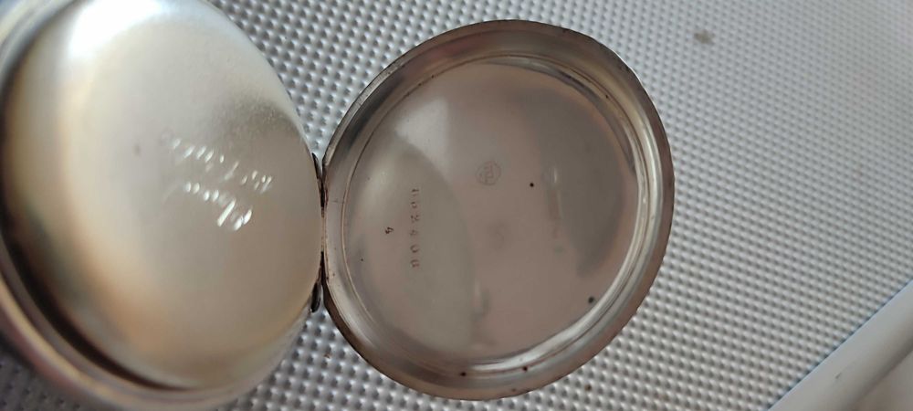 Zegarek kieszonkowy marki ankre srebrny pr 0-800 sprawny technicznie