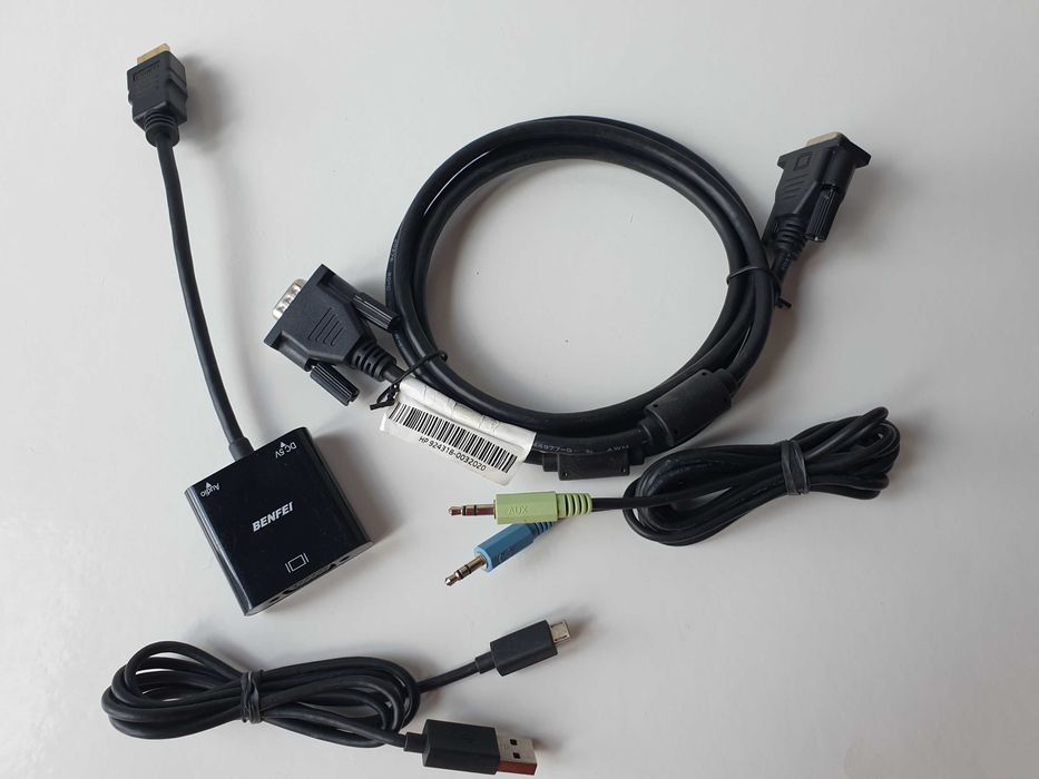 кабель  HDMI to VGA  звук 3.5mm  USB Power + HP VGA