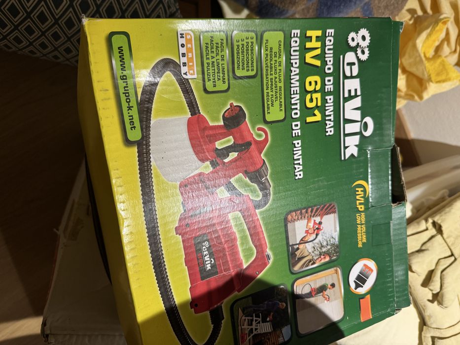 Pistola de Pintura CEVIK HV 651 – Nova na Caixa