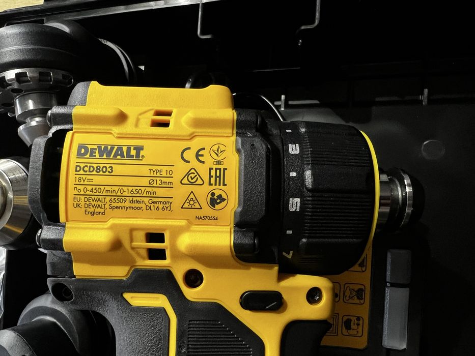 Дриль/шуруповерт DeWalt DCD803P2T Новий!