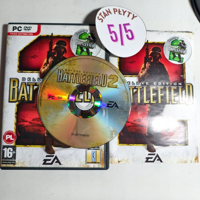 gra pc - battlefield 2 deluxe edition - polskie wydanie super stan