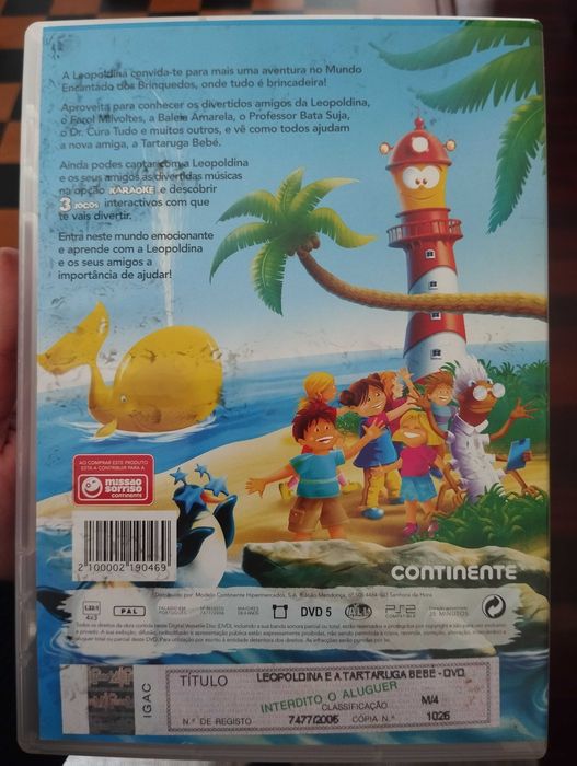 DVD Leopoldina e a Tartaruga Bebé