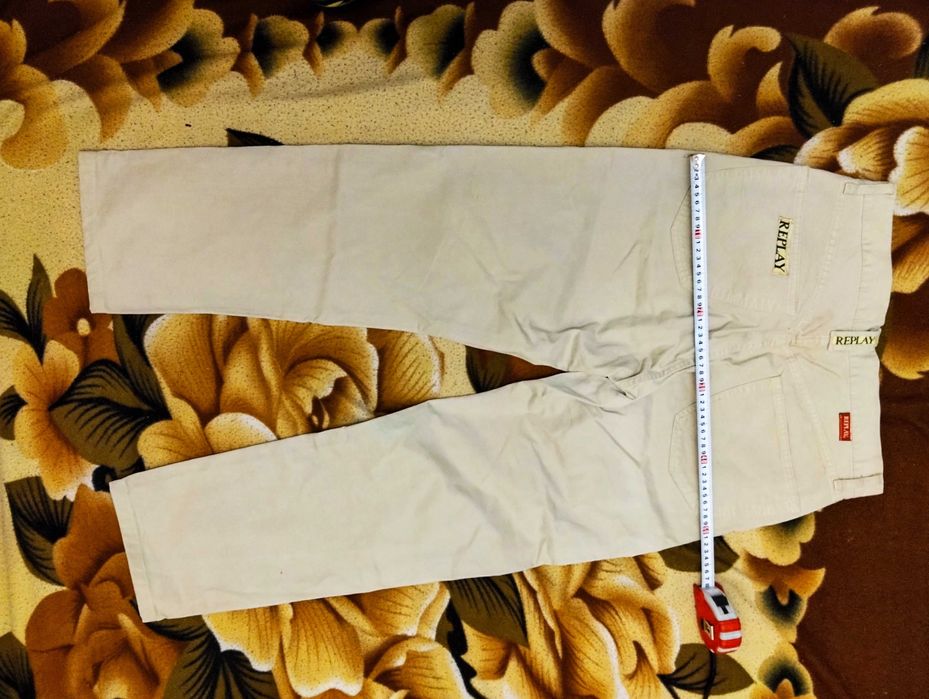 Джинси чоловічі Dsouaviet, стрейчові FRAM,  BLUE SEA сині, Replay білі