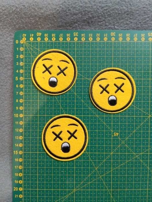 Naprasowanki naszywki emoji zestaw 3 szt łatka łata aplikacja