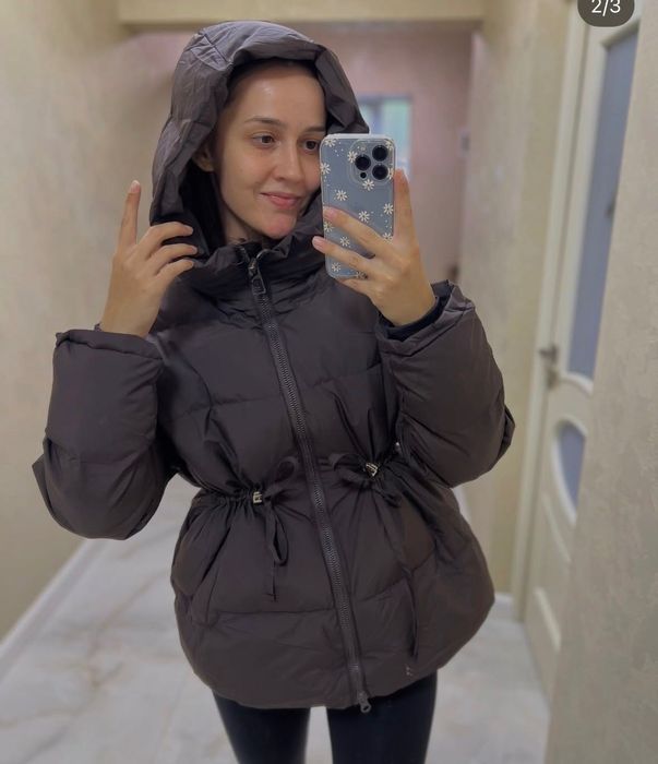 куртка зимова шоколадна