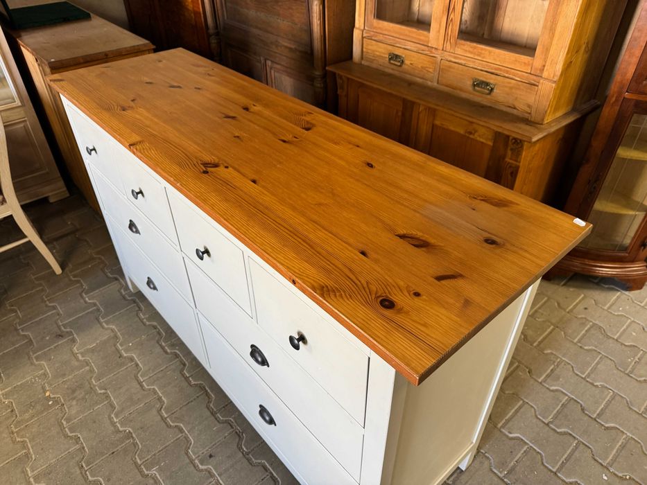 Komoda drewniana komoda w stylu prowansalskim komoda Ikea Hemnes