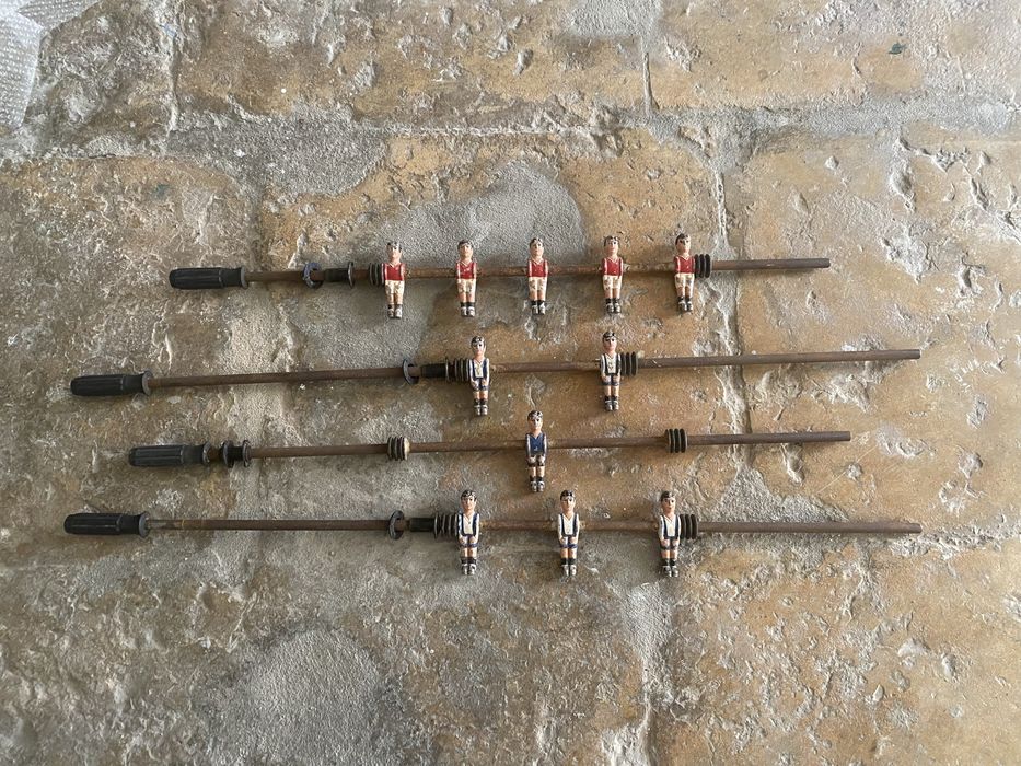 4 varões de matraquilhos antigos