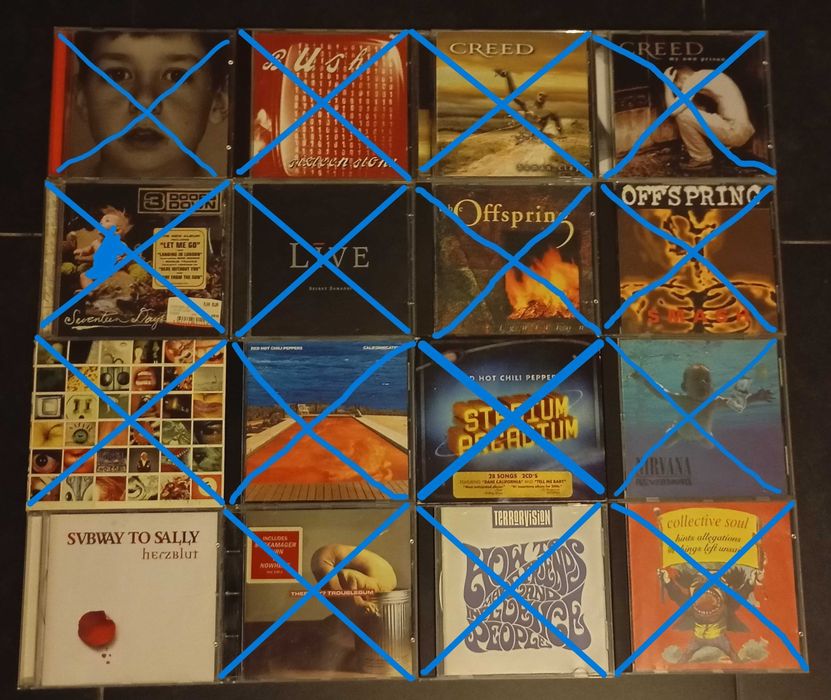 112 CDs (Pop/Rock, Hard Rock, Alternative Rock, Metal) desde 3€