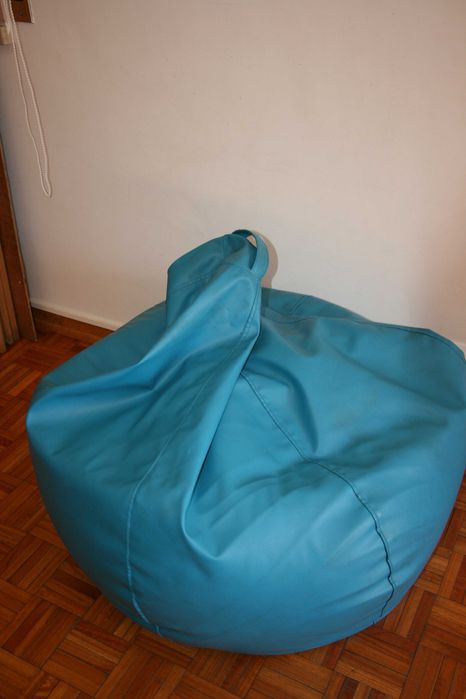 Puff Azul Turquesa - Espaço Casa