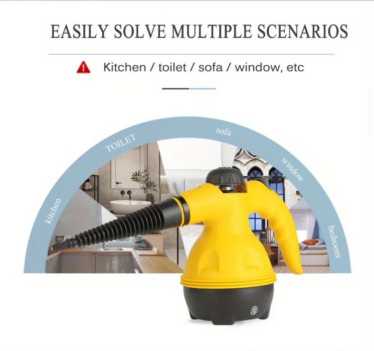 Пароочисник  Steam Clean DFA001 з функцією відпарювача, 1000Вт