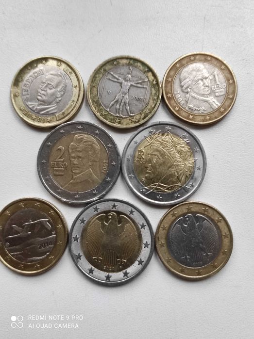 ЄВРО    монети .