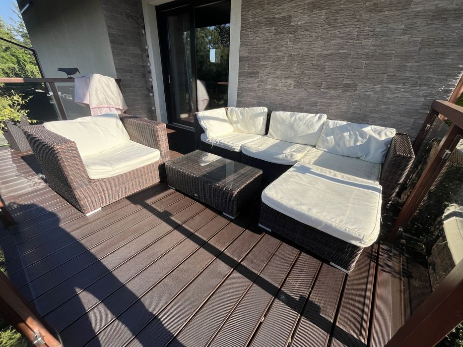 Zestaw ratanowy tarasowy