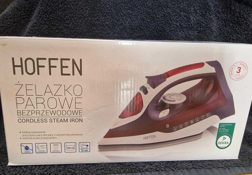 Żelazko parowe bez przewodowe Hoffen.