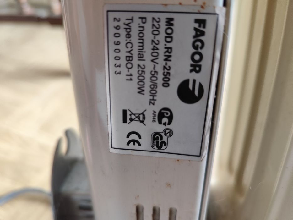 Aquecedor a óleo fagor usado