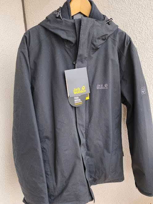 Kurtka zimowa firmy JACK WOLFSKIN - Iceland 3 w 1  - XL ( NOWA )