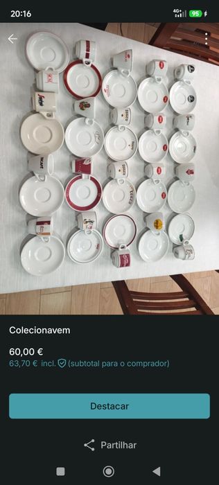 Coleção de chavenas