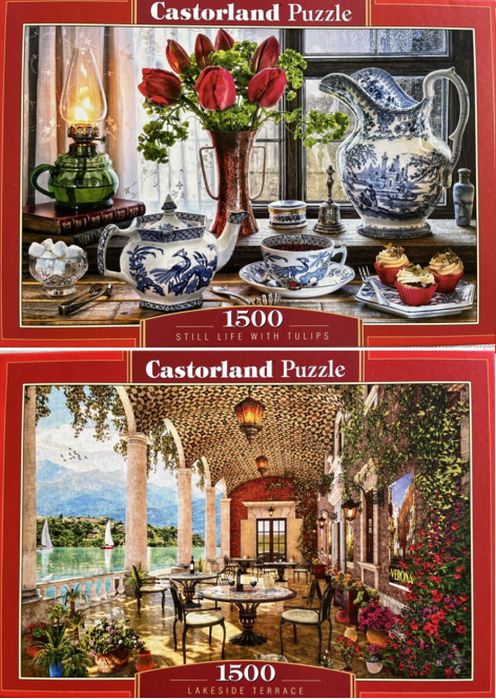 Conjunto 10 puzzles de 1000 e 1500 peças