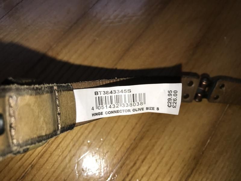 Fossil-стильний ремінь, шкіра/метал, розмір s