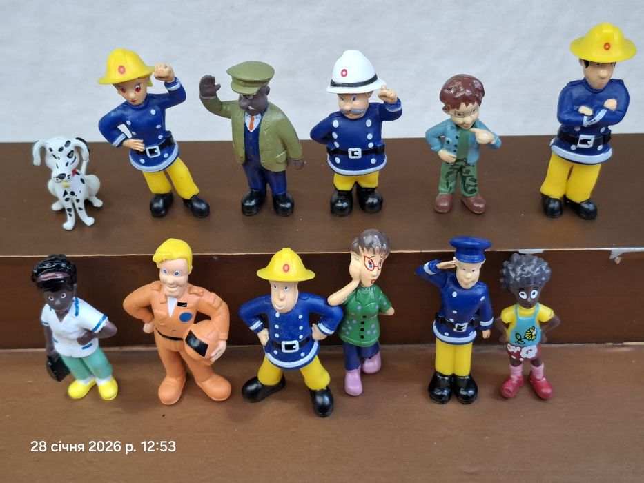 Набор фигурок 10 шт Пожарный Сэм fireman Sam Пожежник Сем
